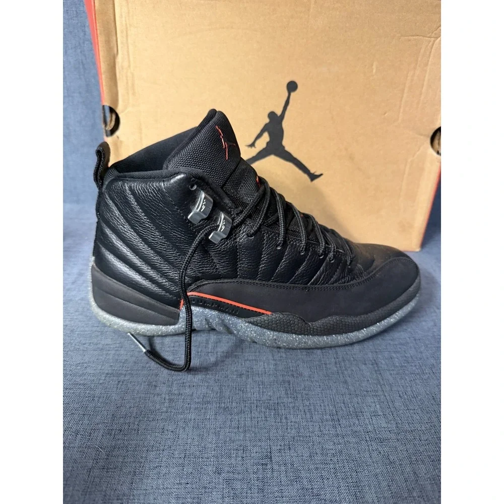 Nike Air Jordan 12  Retro Utility Black-Bright Crimson DC1062-006  Mens Size 8.5